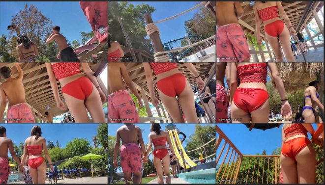 Red Bikini Teen Epic Ass Part1