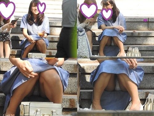 （ＦＨＤ）ＮＯ１＆ＮＯ２：おっぴろげの綺麗なお姉さん！！パンティーが見えすぎです！！（笑）