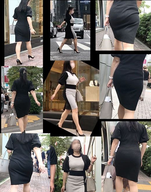 【通スピ＆スロー】街のオスにチェックされまくりの、着衣お尻（巨乳）様をロックオン！